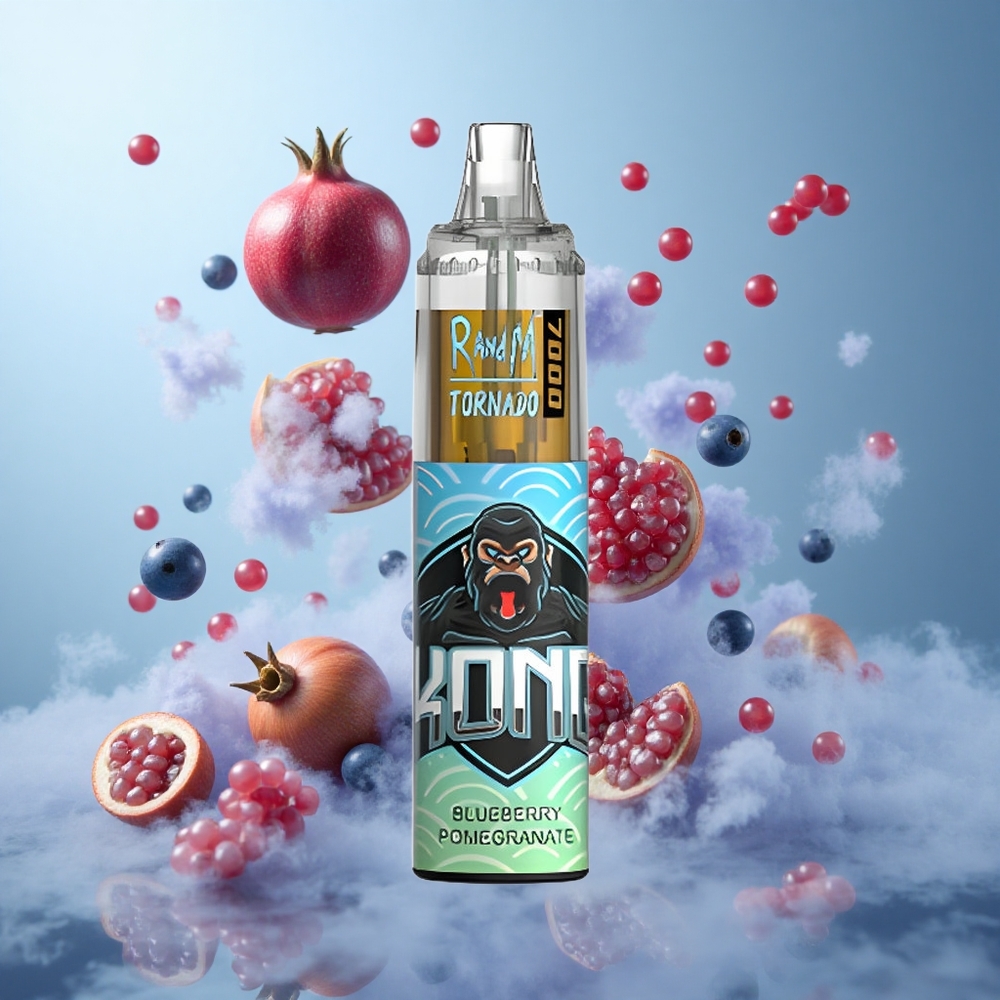 RandM Fumot Tornado 7000 Puffs Mesh Coil Air-Adjustable Blueberry Pomegranate