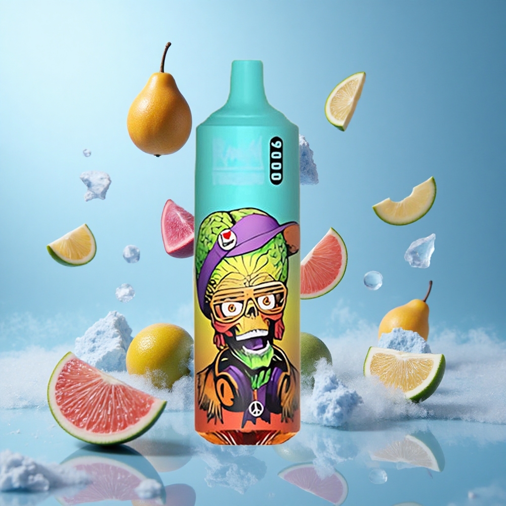 RandM Fumot Tornado 9000 Puffs Bluelicious Ice 850mAh 18mL Mesh RGB 54 Flavors