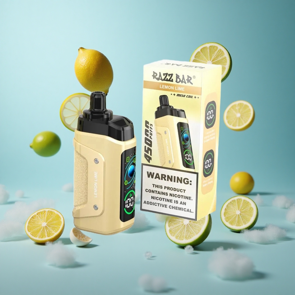 Razz Bar 45000 Puffs Adjustable Airflow Lemon Lime Disposable Vape