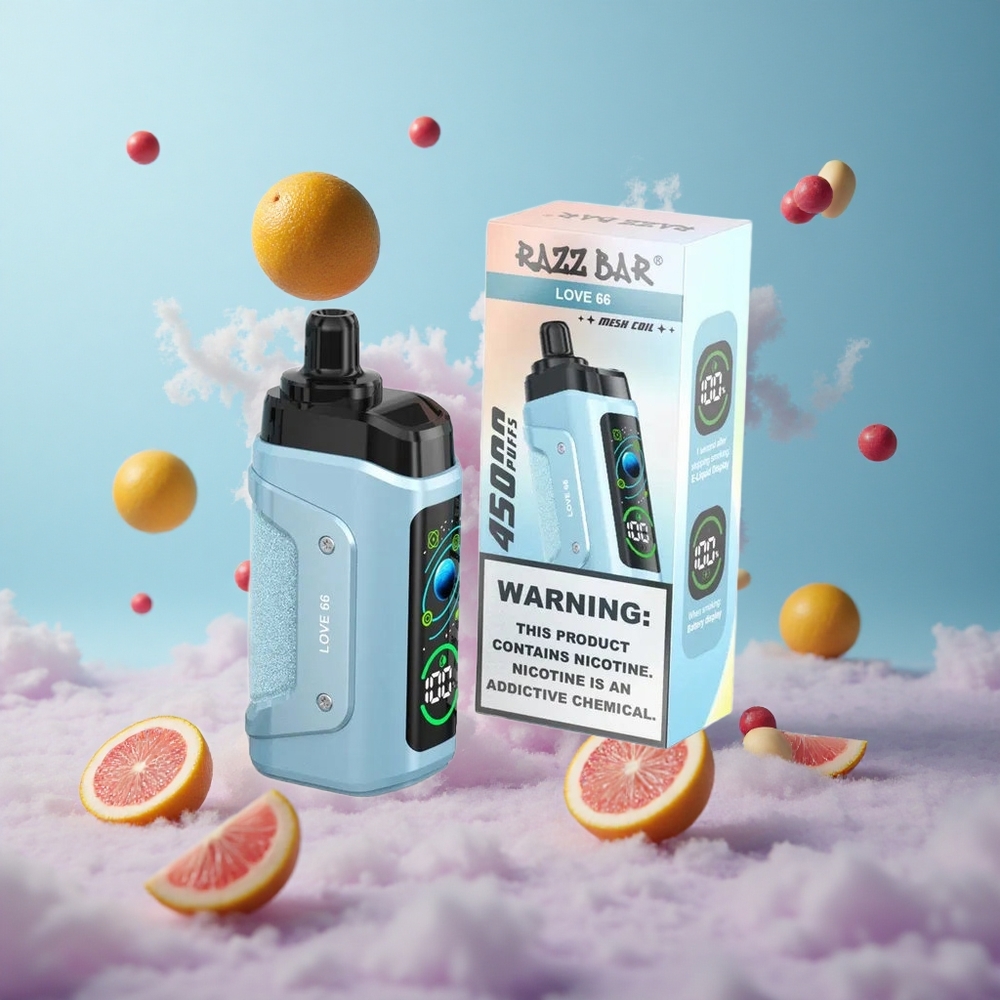 Razz Bar 45000 Puffs Love 66Mesh Airflow Disposable Vape
