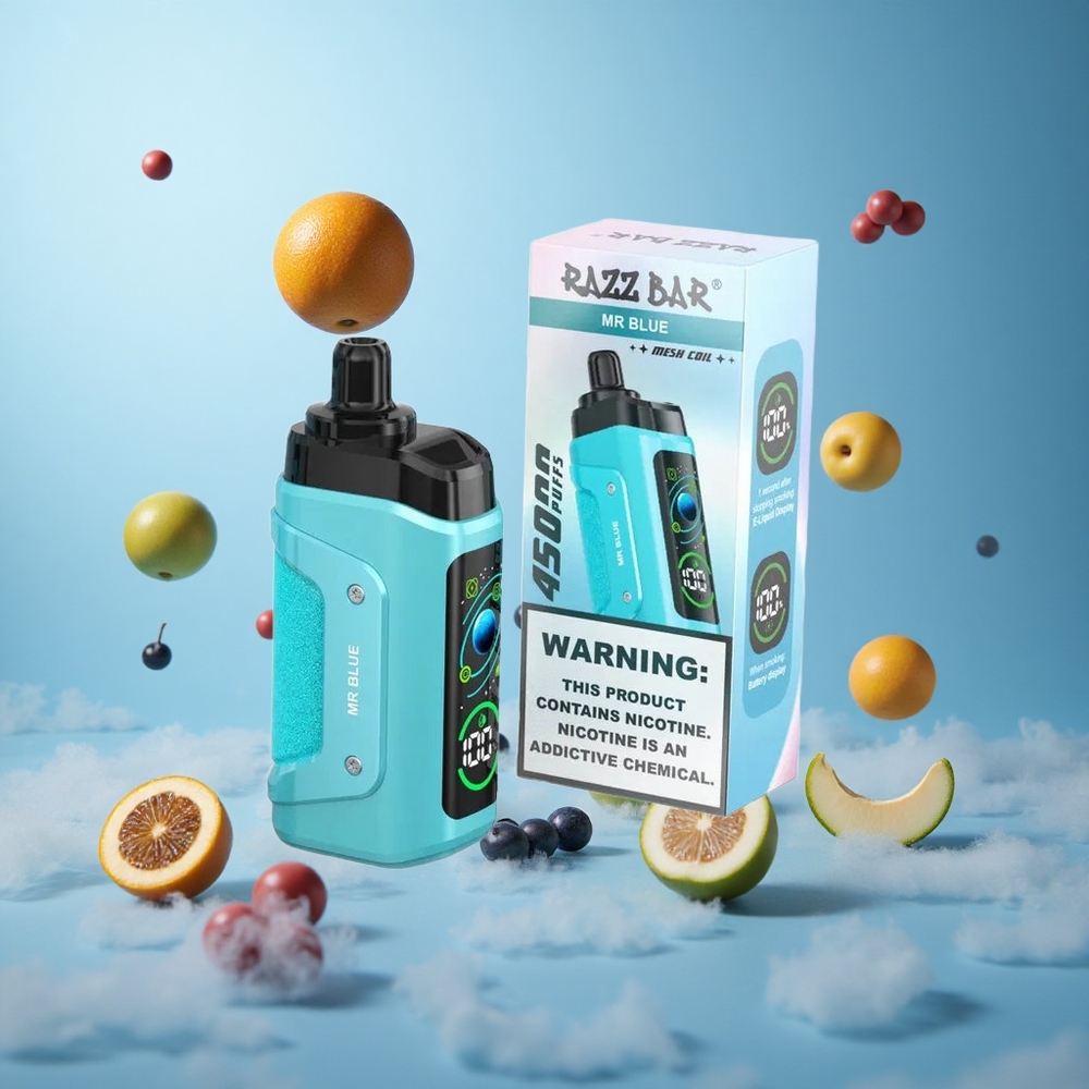 Razz Bar 45000 Puffs Mesh Mr Blue Disposable Vape