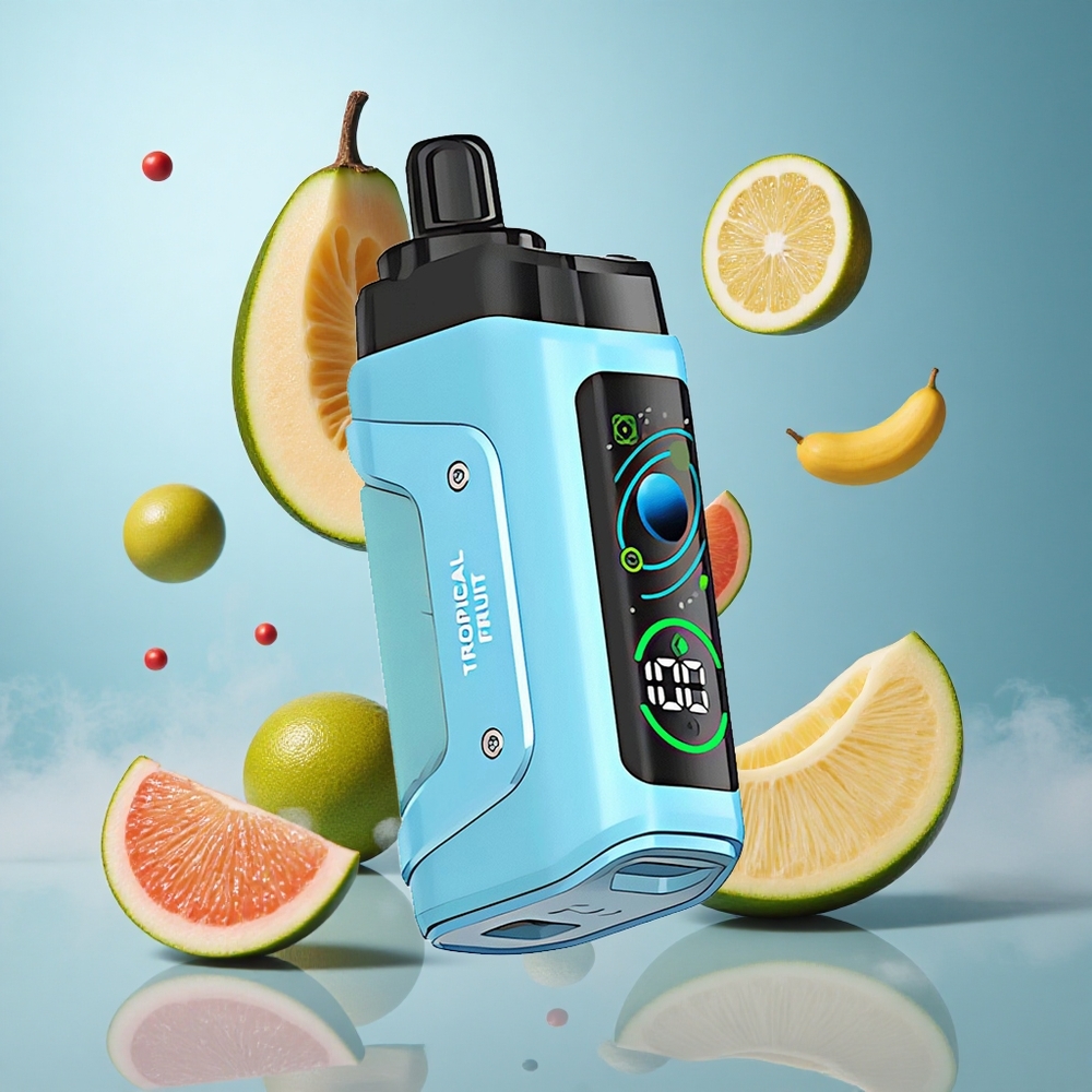 Razz Bar 45000 Puffs Tropical Fruit Disposable Vape Mesh Coil Adjustable Airflow Type-C