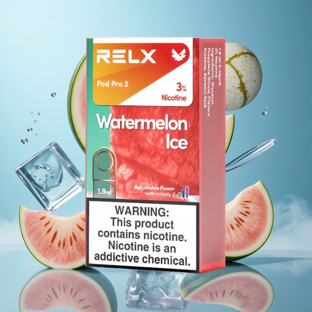 Relx Pod Pro 2 1.9ml 3% Nicotine 600 Puffs Water Melon Ice