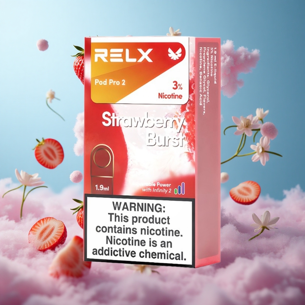 Relx Pod Pro 2 1.9ml 600 Puffs 3% Nicotine Strawberry Burst