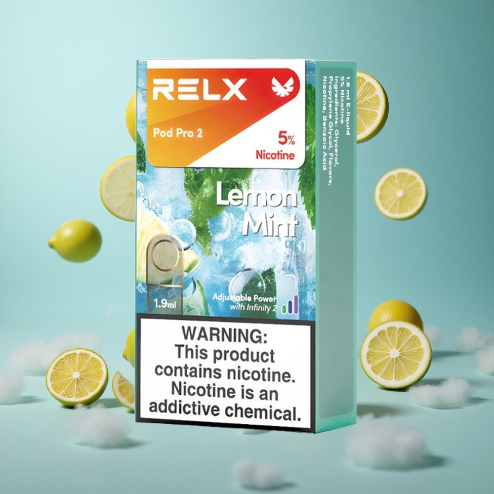 Relx Pod Pro 2 600 Puffs 1.9ml 3 Voltage Lemon Mint
