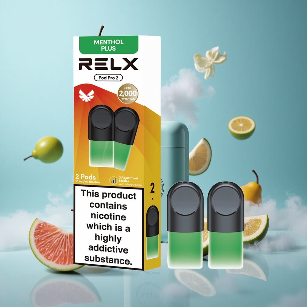 Relx Pod Pro 2 Dual 600 Puffs 1.9ml Mint-Menthol Plus
