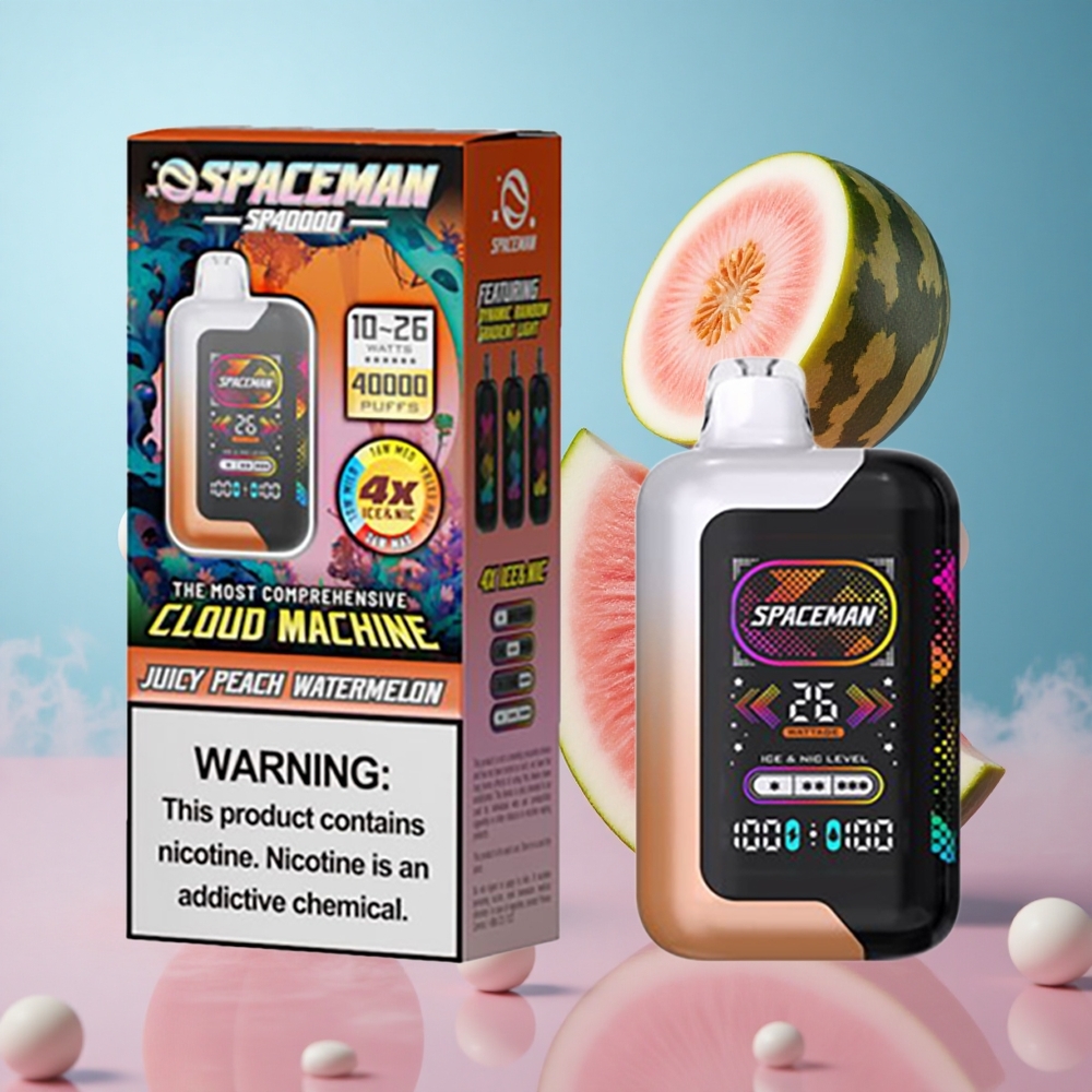 SMOK SPACEMAN SP40000 20ml 1000mAh Juicy Peach Watermelon Disposable Vape