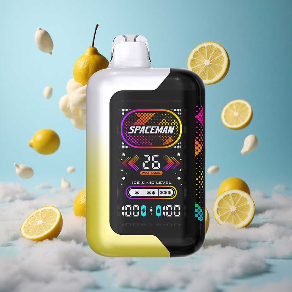 SMOK SPACEMAN SP40000 Disposable Vape 20ml Lemon Pop LED Type-C 1000mAh