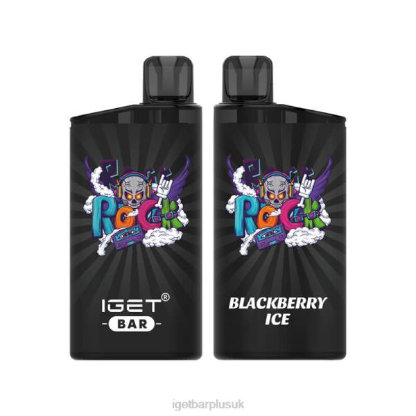 IGET Disposable Vape UK | Nicotine Free IGET Bar 3500 Puffs Blackberry Ice
