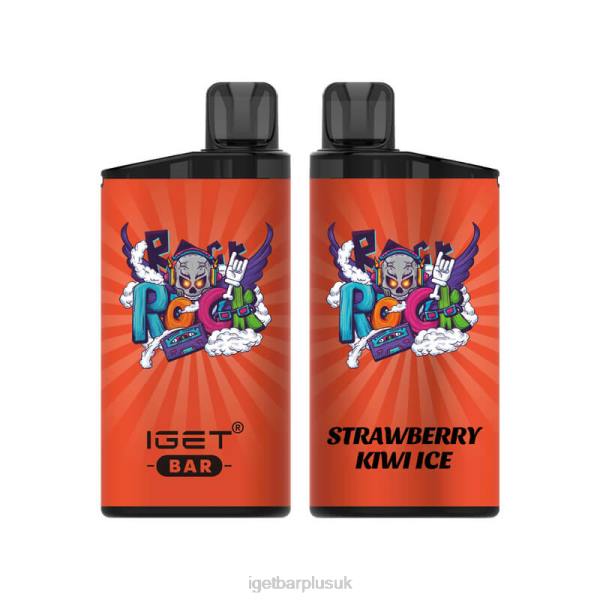 IGET Vape UK | Nicotine Free IGET Bar 3500 Puffs Strawberry Kiwi Ice
