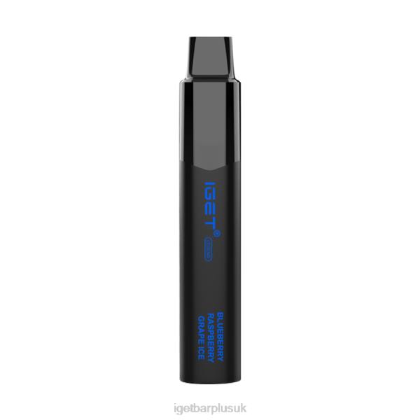 IGET Disposable Vape UK | Nicotine Free IGET Legend 4000 Puffs Blackberry Raspberry Grape Ice