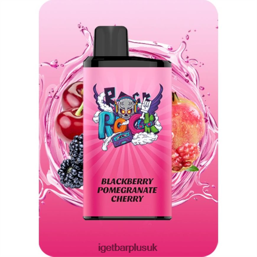 Iget Disposable Vape Uk LRH86P12 - IGET Bar Pro Backberry Pomegranate Cherry