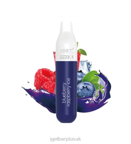 IGET Bar Vape UK | IGET MAX - 2300 PUFFS Blueberry Raspberry Ice