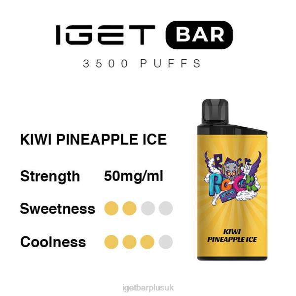 IGET Bar London | IGET Bar 3500 Puffs Kiwi Pineapple Ice