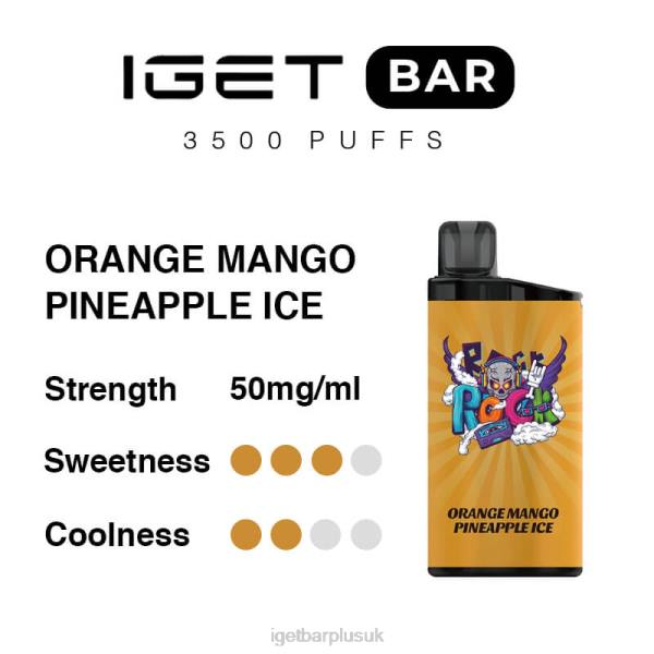 IGET Sale | IGET Bar 3500 Puffs Orange Mango Pineapple Ice