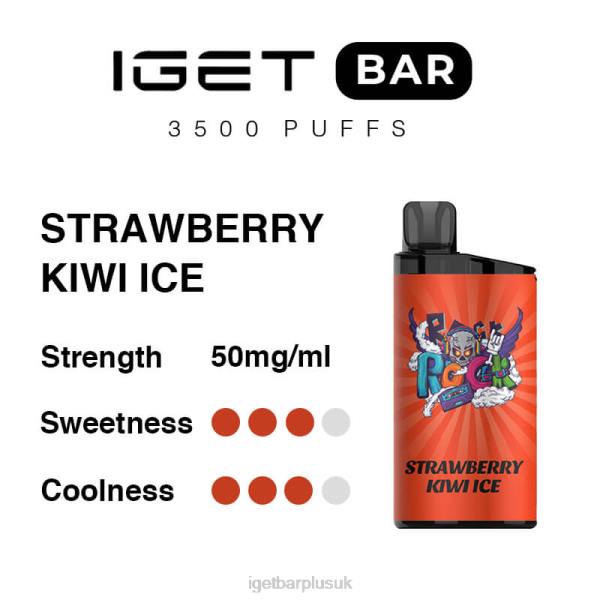 IGET Vape London | IGET Bar 3500 Puffs Strawberry Kiwi Ice