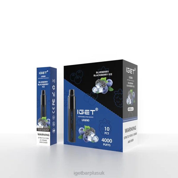 IGET Bar Vape UK | IGET Legend 4000 Puffs Blueberry Blackberry Ice