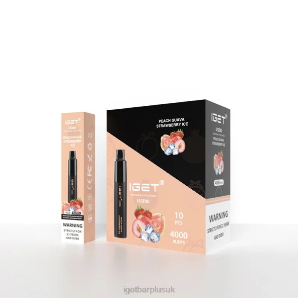 IGET Sale | IGET Legend 4000 Puffs Peach Guava Strawberry Ice