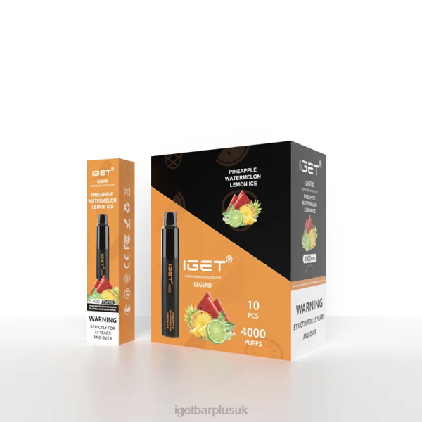 IGET Vape London | IGET Legend 4000 Puffs Pineapple Watermelon Lemon Ice