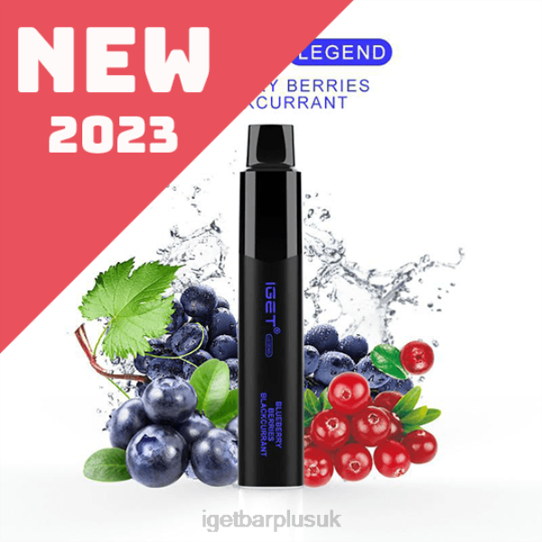 IGET Vapes UK Wholesale | IGET LEGEND - 4000 PUFFS Blueberry Berries Blackcurrant