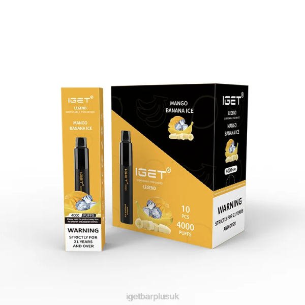 Online IGET Vapes | IGET Legend 4000 Puffs Mango Banana Ice