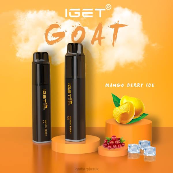 IGET Bar Vape UK | IGET GOAT - 5000 PUFFS Mango Berry Ice