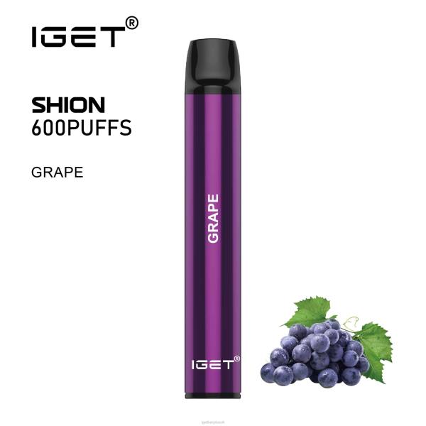IGET Bar Vape UK | 3 x IGET Shion Grape