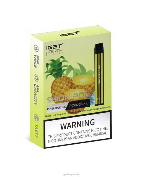 IGET Disposable Vape UK | 3 x IGET Shion Pineapple Ice