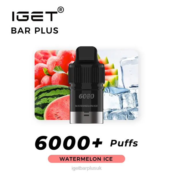 IGET Bar UK | IGET Bar Plus Pod 6000 Puffs Watermelon Ice